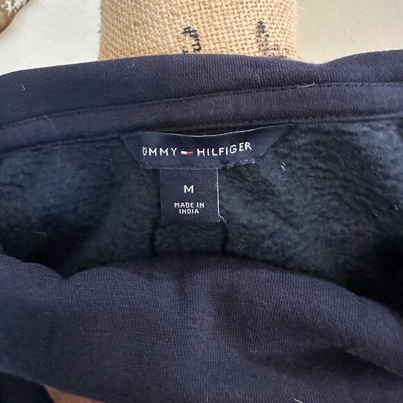 Tommy Hilfiger Navy Blue Sweatshirt & Jogger Set | Size M (Top) / L (Bottom) - Picture 6 of 9